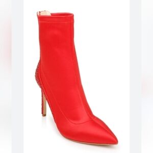 Badgley Mischka Jewel, Red Satin heels